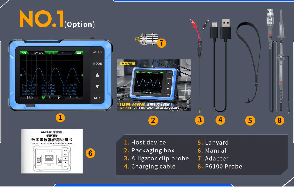 Osciloscopio FNIRSI ds0510
